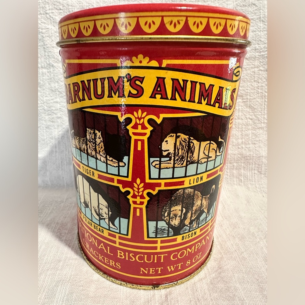 Vintage National Biscuit Company 1979 BARNUM'S ANIMALS Tin NABISCO Advertisement - Picture 2 of 9